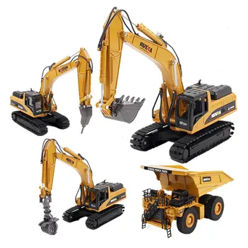 

1:50 Children's toy car mixer truck excavator excavator engineering car set simulation forklift model