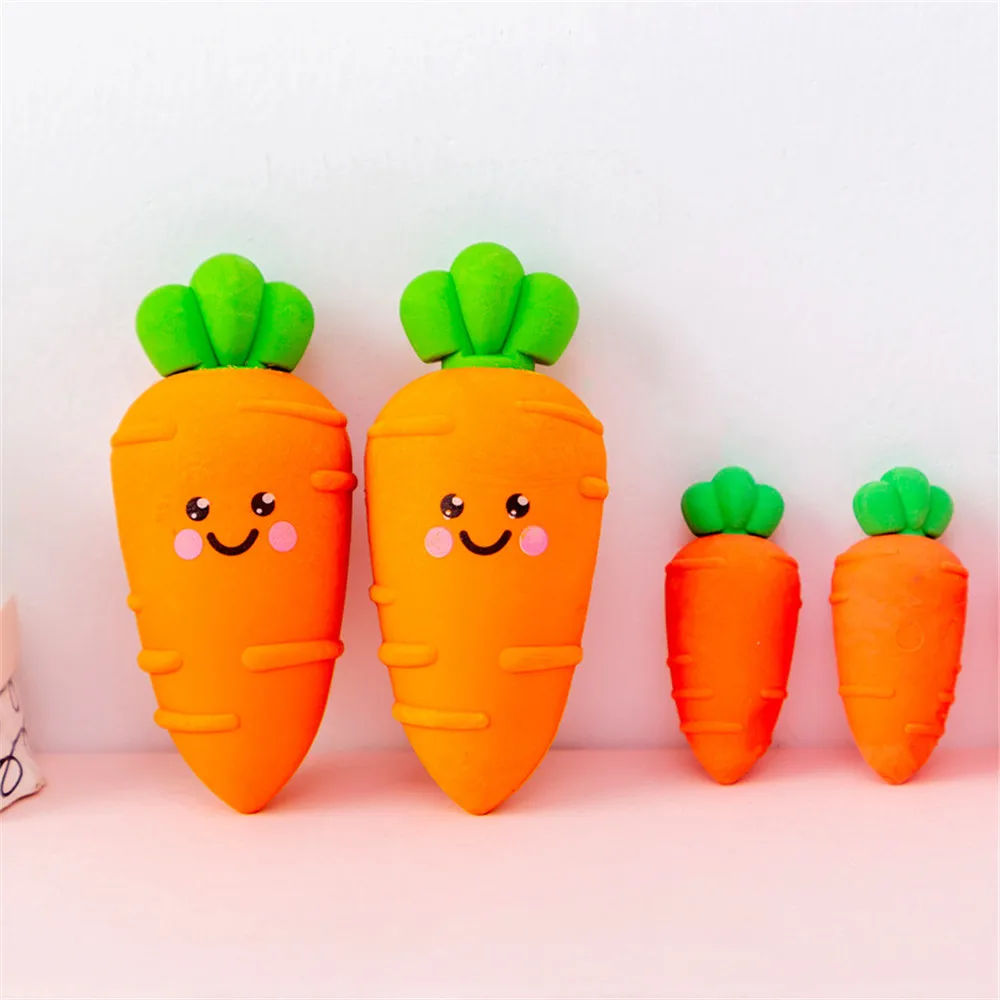 1/комплект из 3 предметов милый морковь Форма ластик стирательная резинка Kawaii