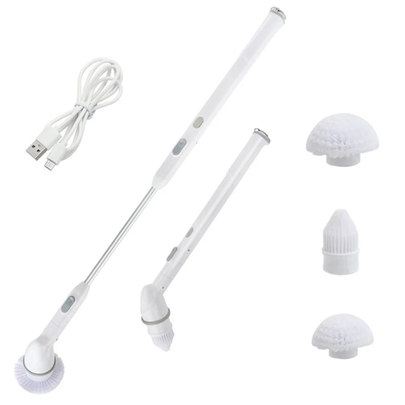 

Wireless Electric Cleaning Brush Long Handle Telescopic Household Electric Spin Scrubber Cleaning Brush Automatic Rotating Mop