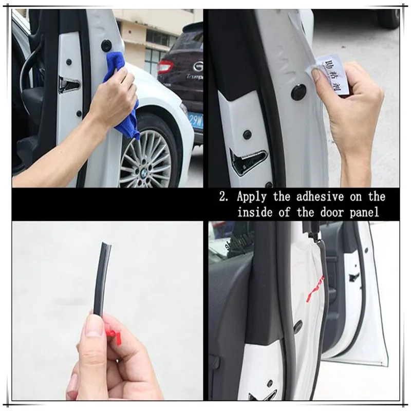 Автомобильный Стайлинг защита двери резиновые полосы наклейки для BMW E92 E46 E63 E82 F20