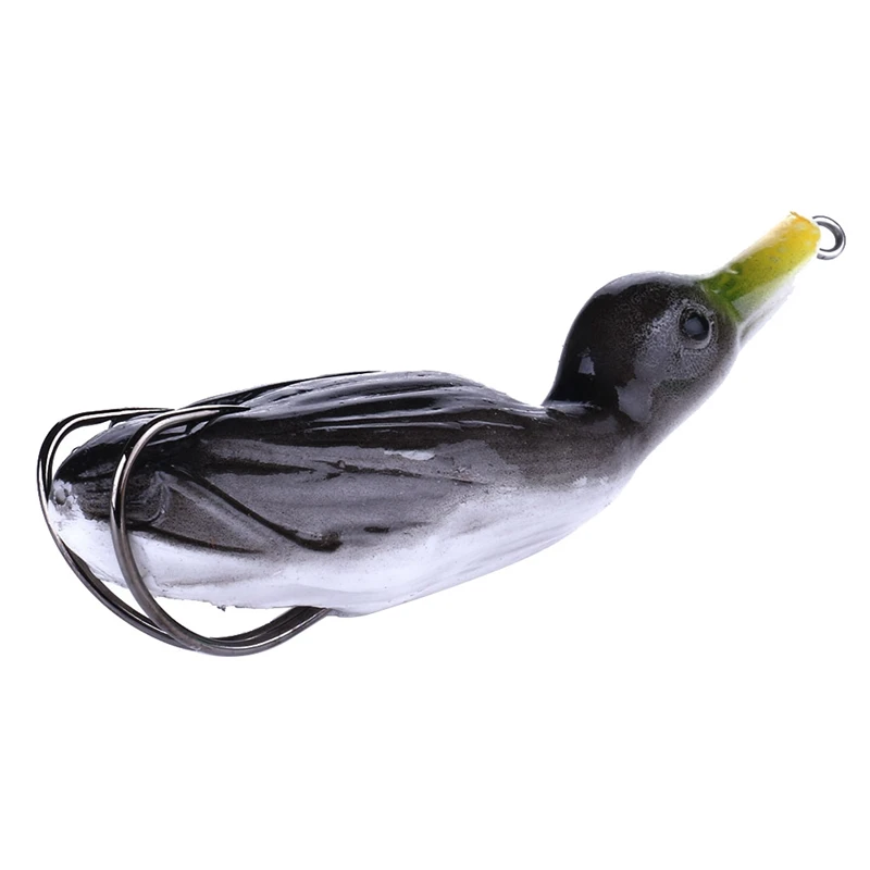 

3D Topwater Duck Fishing Lure Soft Bait 10.5Cm Duck Lures Baits with Treble Hooks Artificial Swimbaits