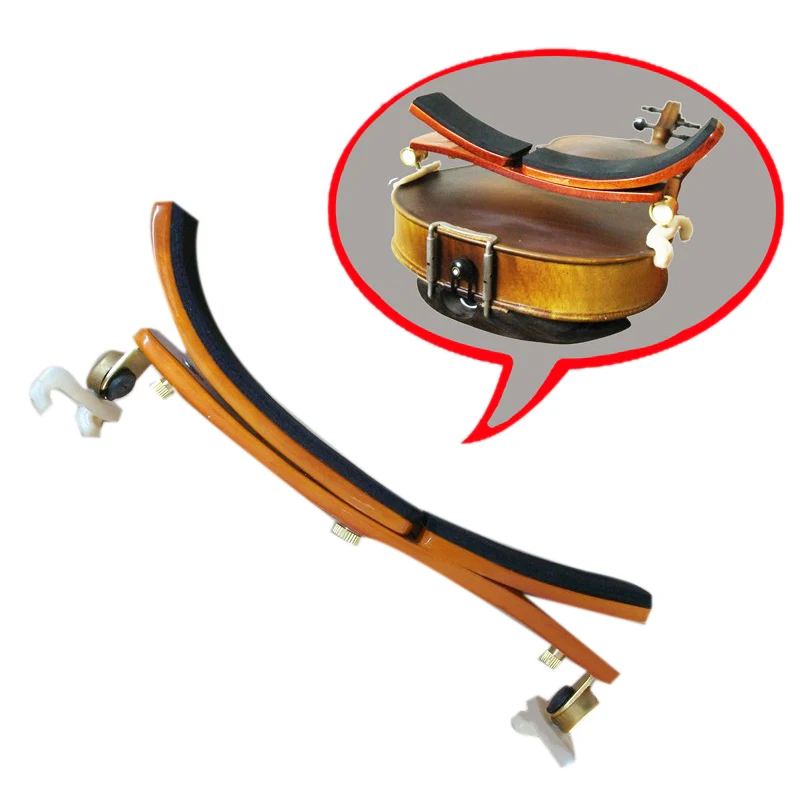 Violin Shoulder Pad Multi-Position Adjustable Maple German Style for 3/4-4/4 or 14 inch- | Спорт и развлечения