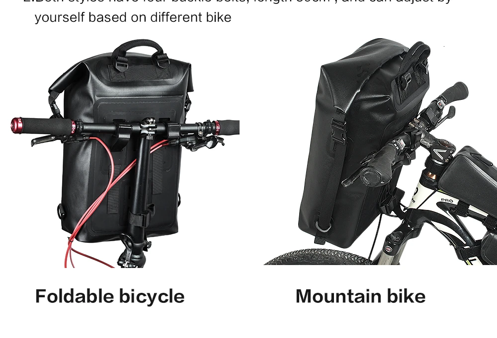 Excellent 20L Full Waterproof Bike Bicycle Front Bag Riding Backpack Multi-function Cycling Travel Bag Riding Bicicleta Bicycle Equipment 25