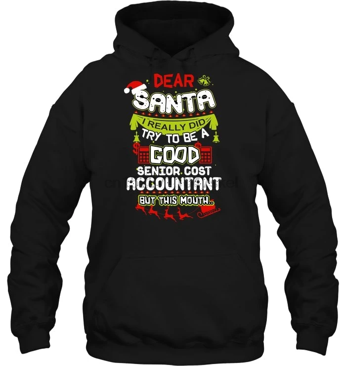 Мужская толстовка с капюшоном Dear Santa я действительно старался быть хорошим