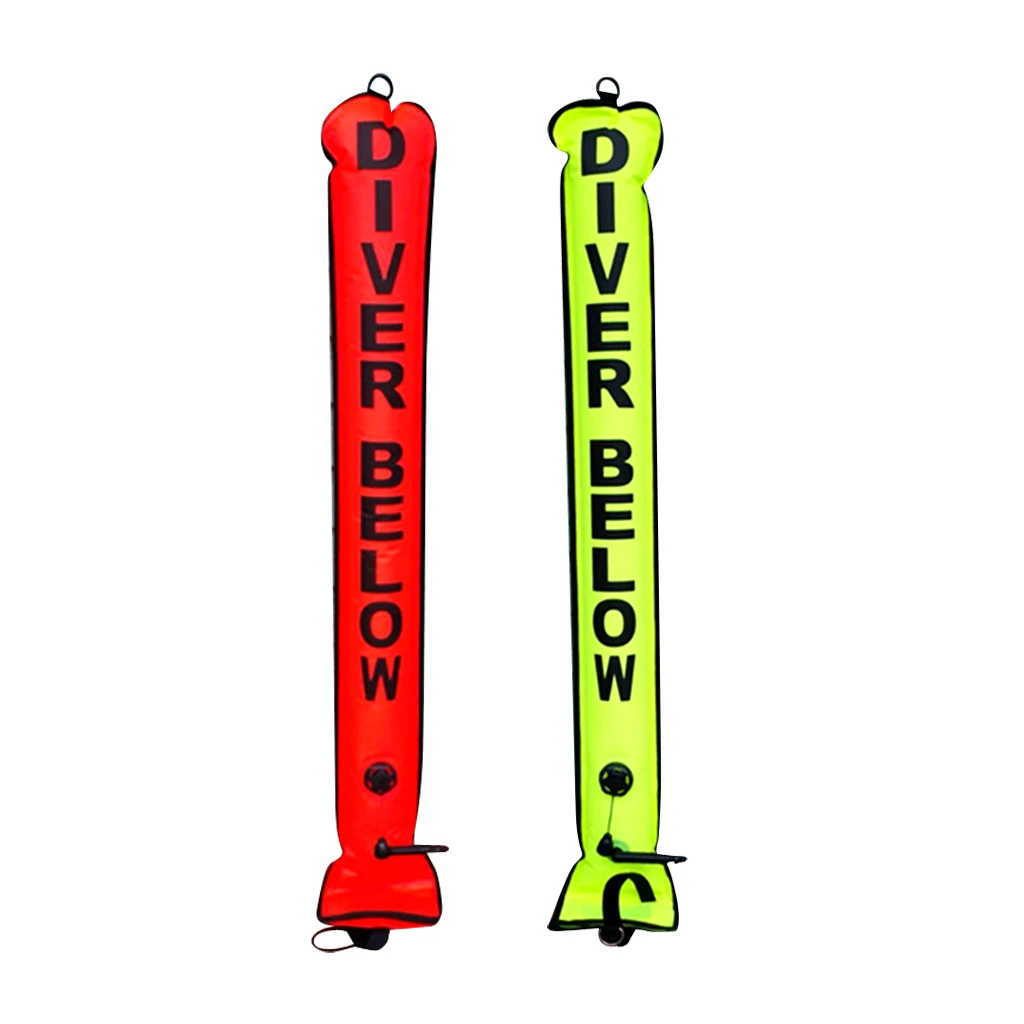

2x Scuba Diving Sealed Sausage Signal Tube/Surface Marker Buoy Nylon Diver