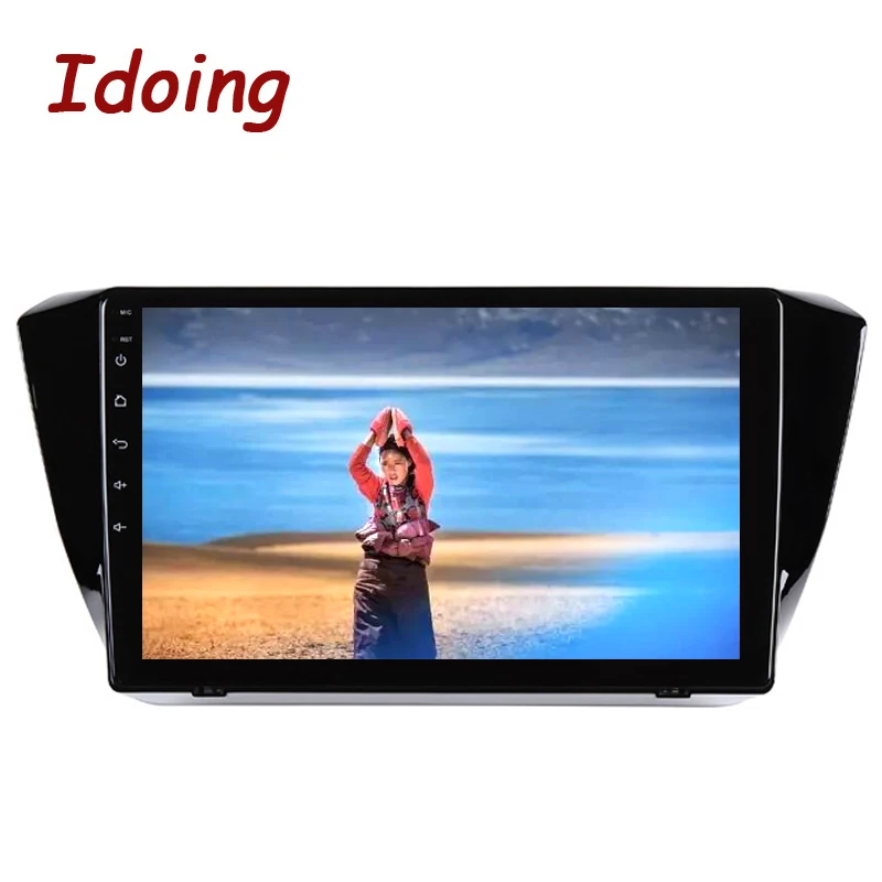 Автомагнитола Idoing 1DIN мультимедийный проигрыватель на Android 10 2 дюйма IPS 4 Гб + 64 ГБ