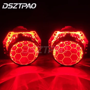 

Projector Headlight For Hella 3R G5 5 Honeycomb Lenses D1 D2 D3 D4 HID Bi-xenon 3.0 Etching Lens Tuning Accessories Soccer Style