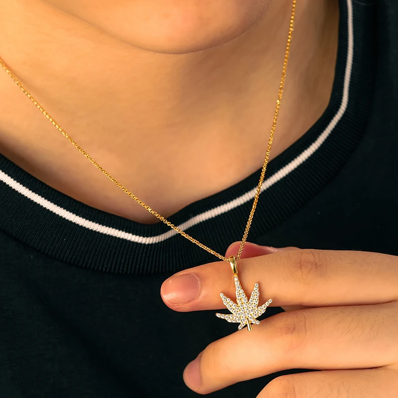 Buy 14k Solid Gold Canadian Maple Leaf Necklace for Women 14k Gold Canada  Leaf Charm Pendant 14k Real Gold Natural Leaf Pendant Necklace Online in  India - Etsy