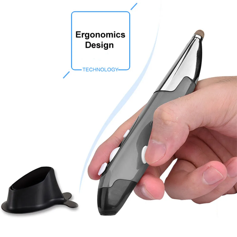 2,4 ГГц оптическая беспроводная презентация мини-ноутбук обучающая мышь ручка для ПК ноутбук емкостный стилус Рисование настольный USB