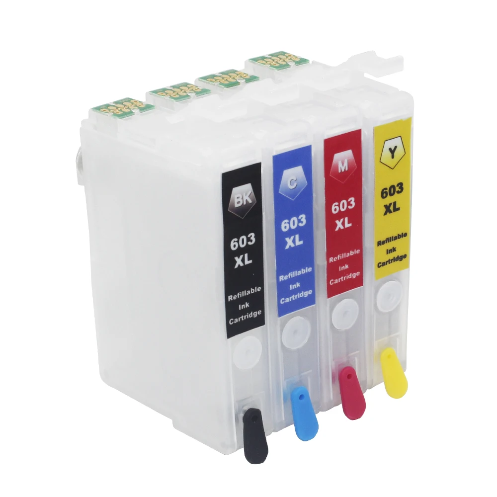 XIMO 603XL 603 Refillable Ink Cartridge PERMANENT CHIPS for Epson XP-4100/XP-4105 WorkForce WF-2810/WF-2830/WF-2835/WF-2850 | Компьютеры и