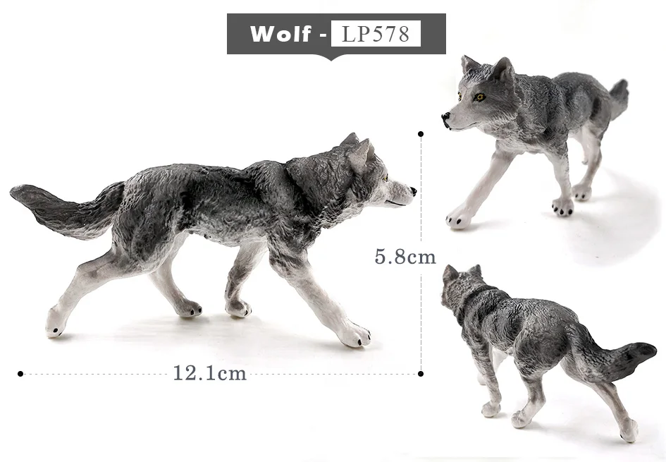Koala Wolf Deer Leopard Alpaca Antelope Monkey animal model figurines home decor miniature fairy garden decoration accessories