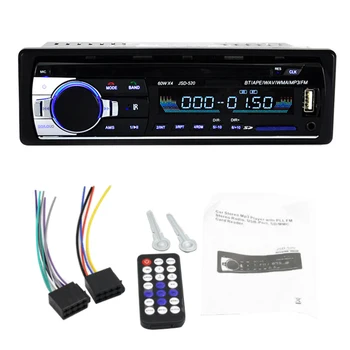 

JSD-520 12V In-Dash 1 Din FM SD USB Auxiliary Input Receiver, Car MP3 Multimedia Player