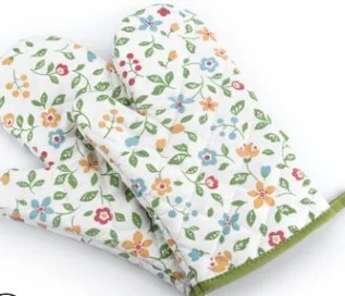 

Thickened microwave oven anti-hot gloves Japanese flower oven thermal gloves microwave thermal gloves
