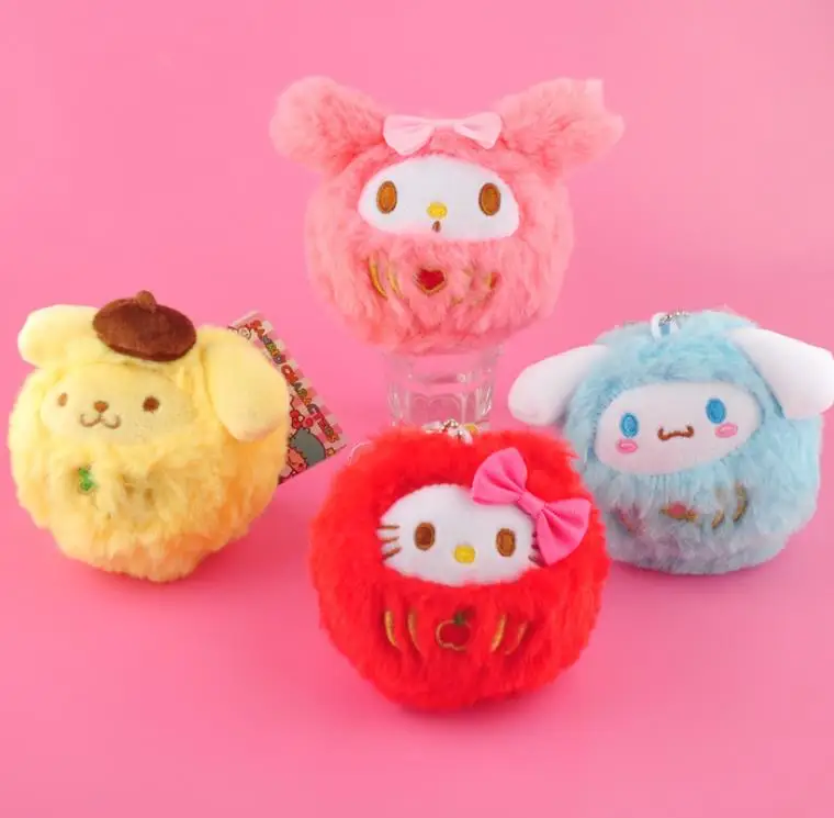 1 шт. новая Изысканная мультяшная Мелодия пудинг Cinnamoroll Собака Кошка подвеска Плюшевая Кукла Мягкие плюшевые игрушки случайные подарки