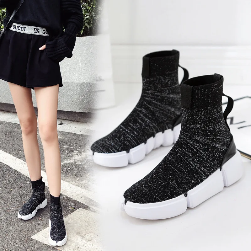 

Lace Up Boots Round Toe Women's Shoes Autumn Chelsea Flat Heel Luxury Designer Low Heels booties Bootee Woman 2019 Wedge Winter