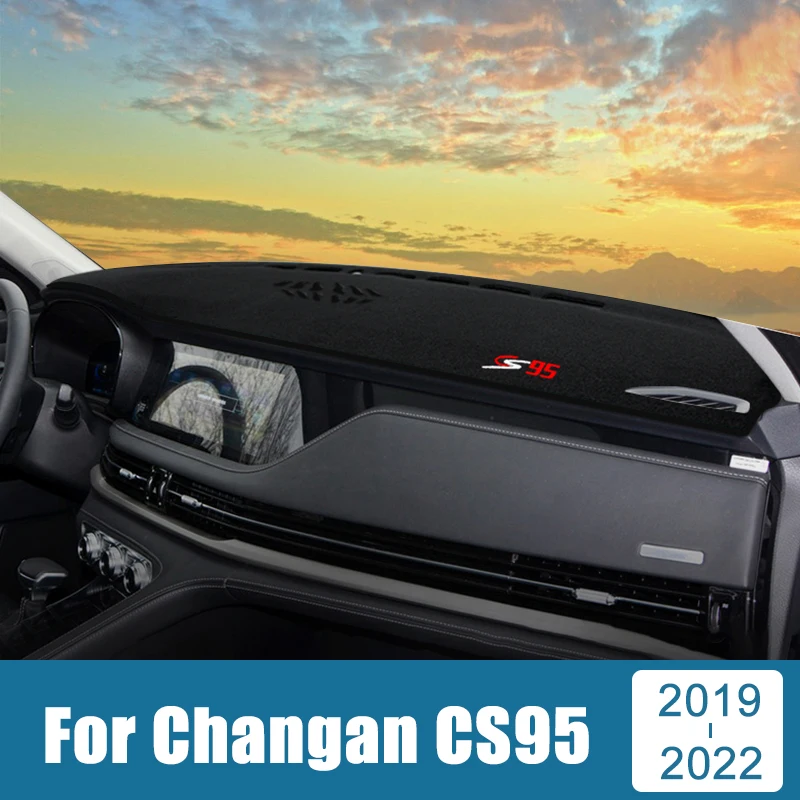 

Car Dashboard Avoid Light Pad Instrument Platform Desk Cover Mat Carpet Anti-UV For Changan CS95 2019 2020 2021 2022 Accessories