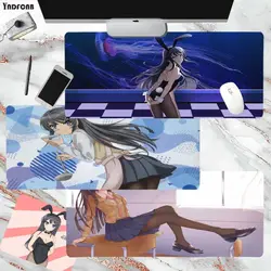 YNDFCNB – joli tapis de souris dessin animé Kawaii Sakurajima Mai Girl, pour Deak, pour overwatch/cs go/world of warcraft 