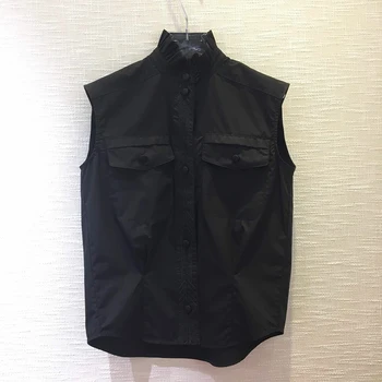 

Women Solid Blouse Spring Elegant Sleeveless Blouse Top Female Fashion Women New Blouse