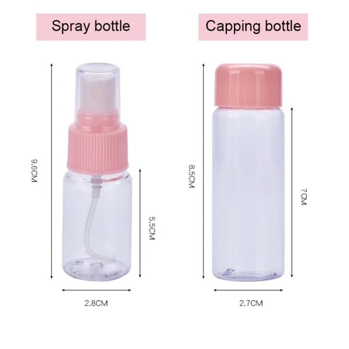 9 шт./компл. макияж спрей наборы бутылок Крем-шампунь емкость для лосьона бутылка полотенце дорожный набор с мешком JS11