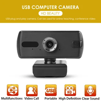 

0.3MP Beauty Web Camera USB Drivers Free Webcams with 1MP HD Mic Offices Caring Computers Conference Supplies for Windows PC