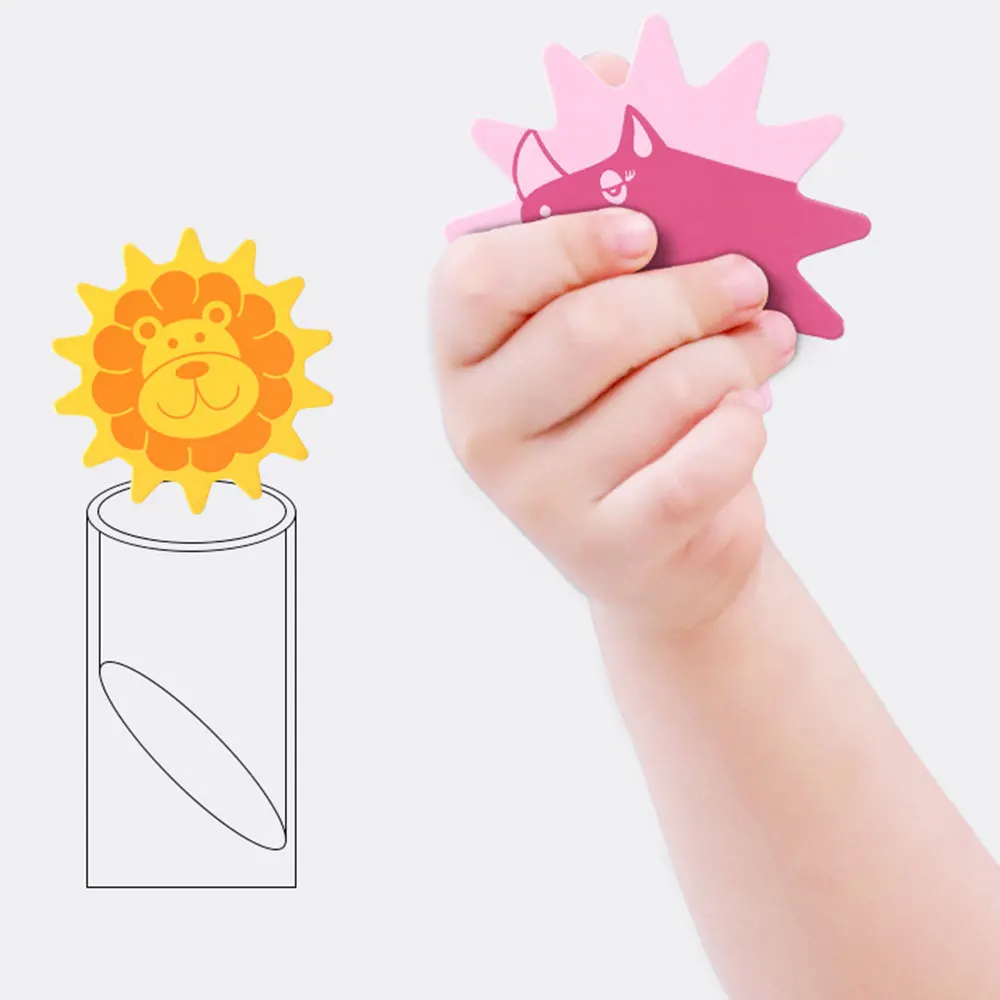 Деревянные магические строительные блоки детские игрушки 3D DIY забавные