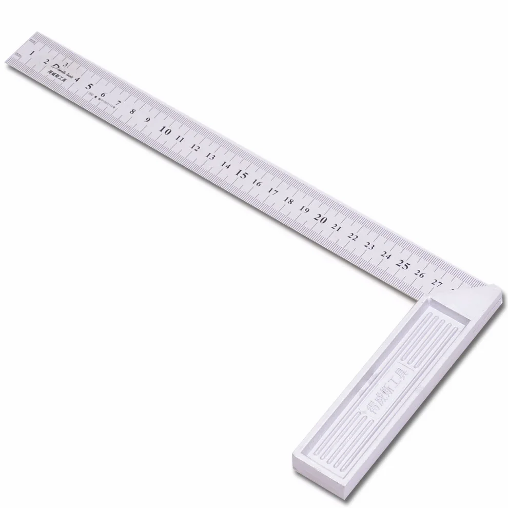 

To at Square Party Ruler Aluminium Alloy Square Esquadro Steel Ruler Measuring Ruler Woodworking Decoration Stainless Steel Plat