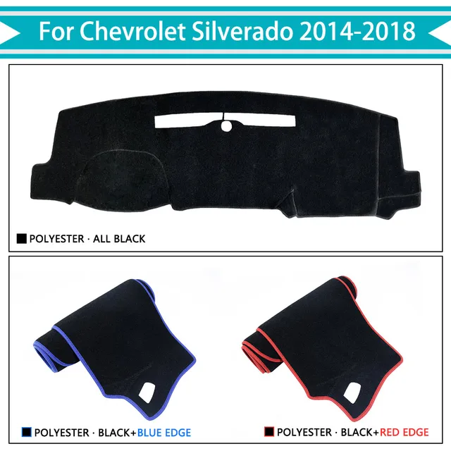 Armaturenbrett Abdeckung Matte Teppich Dashmat für Chevrolet Silverado GMC  Sierra HD 1500 2500 3500 2019 2020 2021 Pad Sonnenschirm Zubehör -  AliExpress