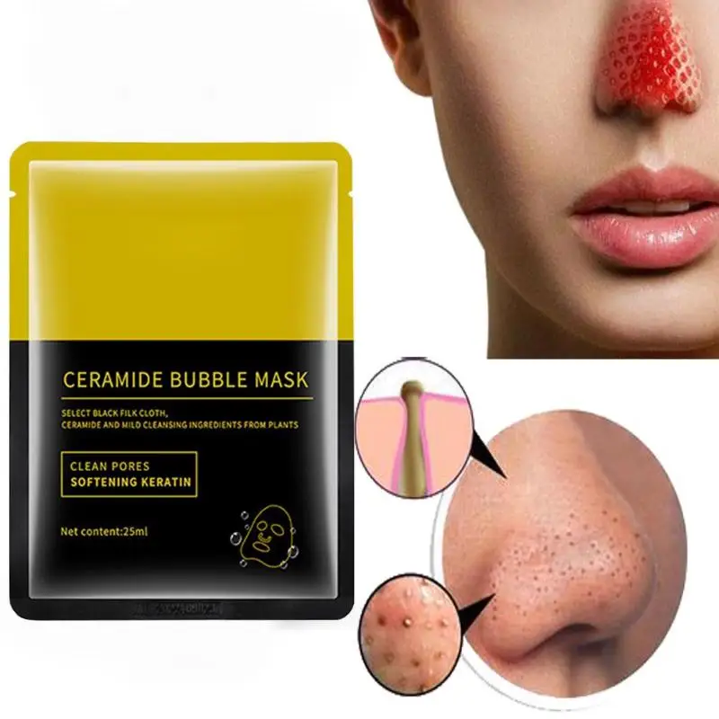 Bubble Mask Deep Pore Clean Bamboo Charcoal Blackhead Remover Cleanser Facial Skin Treatment Care