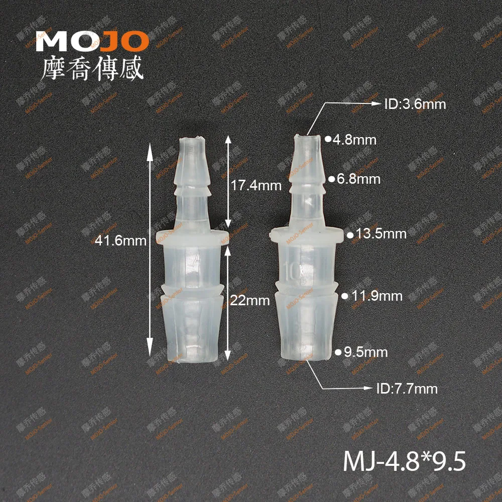 MJ-S4.8x9.5(100 шт./лот) PP редукционный Тип колючей воды соединители