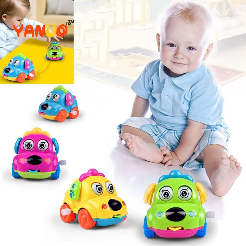 Coche de juguete de dibujos animados para niños, bonito regalo para el coche, cinco colores aleatorios
