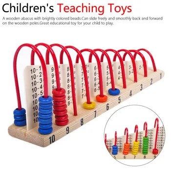 

Kids Wooden Toys Child Abacus Counting Beads Maths Learning Educational Toy