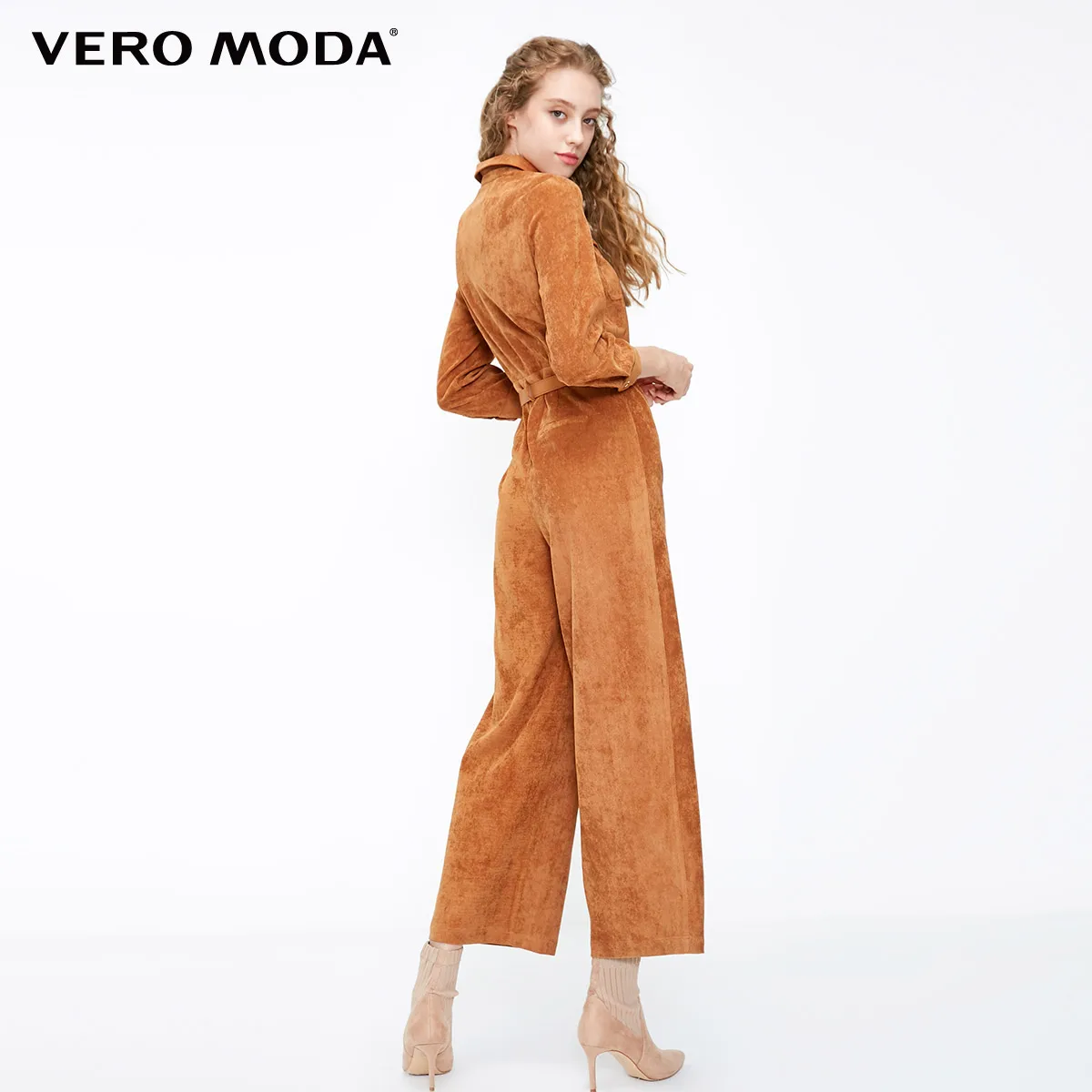 Vero Moda женский укороченный комбинезон на шнуровке с отворотом | 319144501