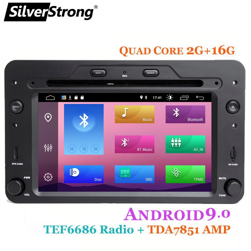 Perfect SilverStrong Android9.0 Car DVD for Alfa Romeo 159 Spider Brera 159 Car Radio GPS For Romeo with 4G+32G option 4