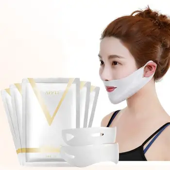 

V Face Lifting Mask Facial Wrapped Masks V-Shaped Slimming Thin Face Mask V Bandage Mask Skin Care Double Lift Peel-off Chin