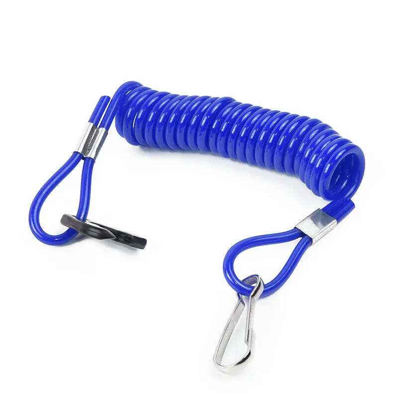 

1pc Blue Safety Rope TPU PVC Accessories 1.6m Pressure Boat Switch Key Lanyard Safety Rope For Mercury For Honda Killer Switches