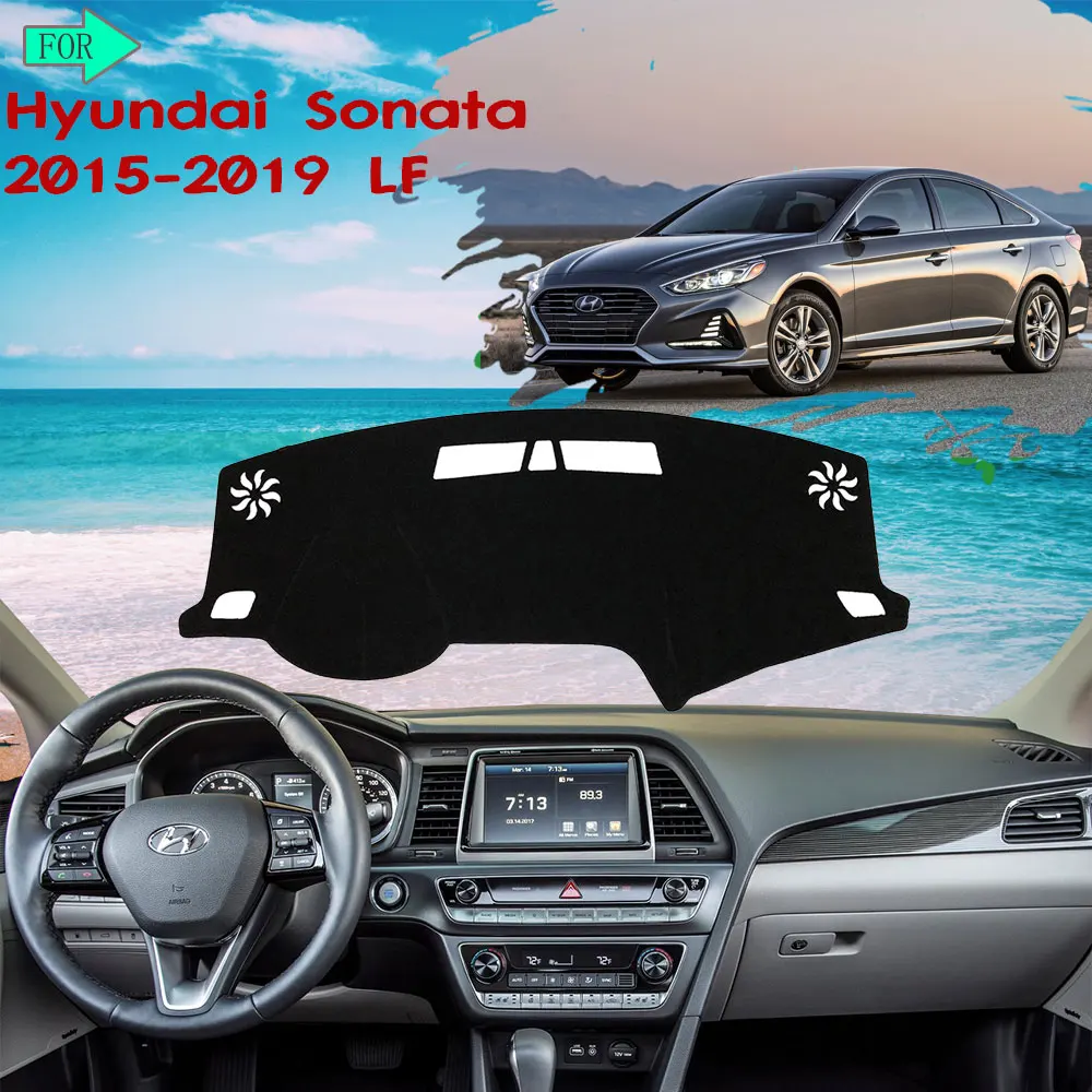Dashboard Cover Protective Pad Avoid Light Mat Carpet for Hyundai