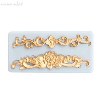 

minsunbak Cake Tools Rose Silicone Fondant Mold Chocolate Sugarcraft