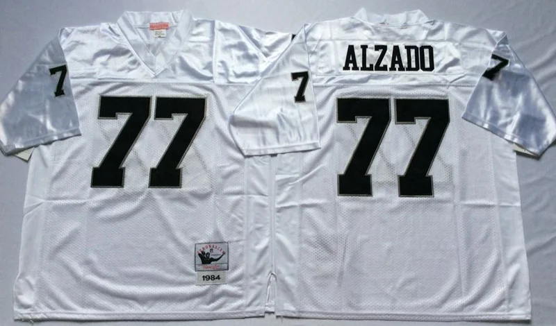 Красный Stitiched, Окленд Howie Long lyle alzado Throwback для мужчин Джерси - Цвет: Красный