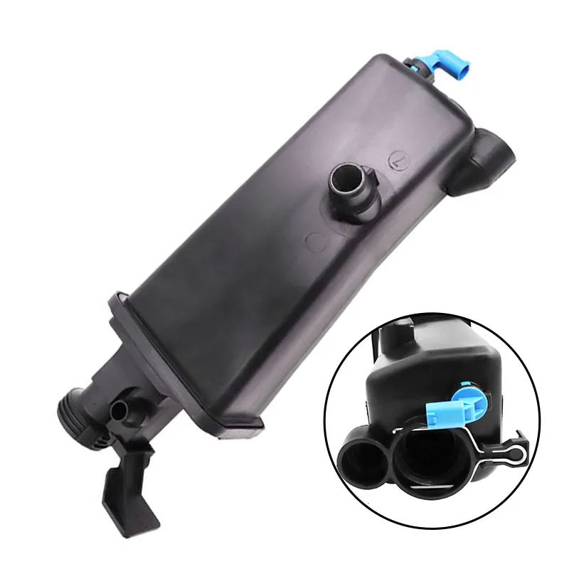 Auto Radiator Coolant Overflow Expansion Water Tank with Cap For BMW 3 Series E46 X3 E83 X5 E53