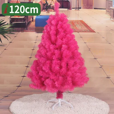 Розовые украшения для рождественской елки с изображением Санта-Клауса, вечерние украшения для семьи, аксессуары для украшения дома, вечерние украшения, подарки - Цвет: 120CM