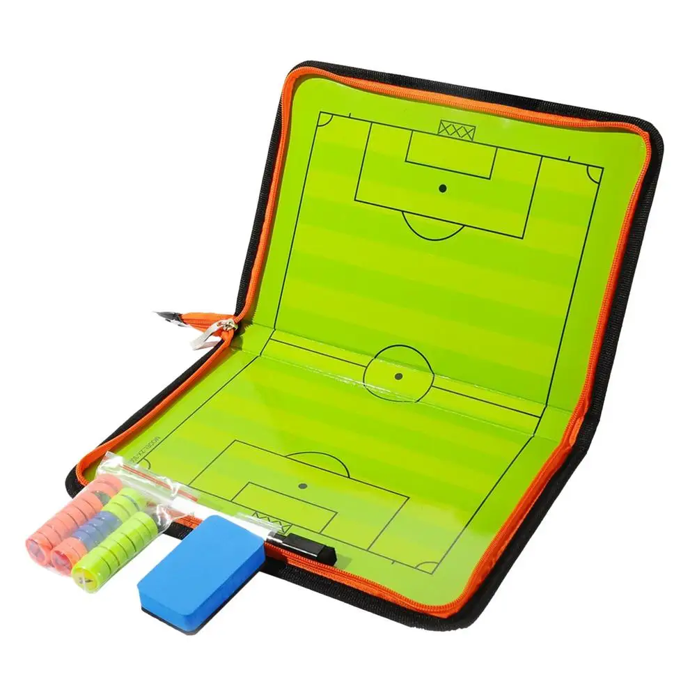 thumbnail image 1 of Tableros de marcadores Tablero de organización de fútbol con cremallera Tablero táctico de fútbol con cremallera magnética Tablero táctico de entrenador con imanes P, 1 of 4