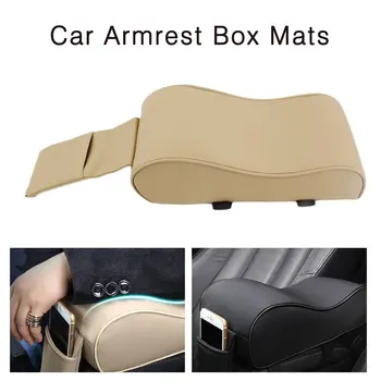 

Universal Car Armrest Center Consoles Mat Car Interior Armrest Pad PU Leather Styling Armrest Box Pad Top Liner Mat Cushion