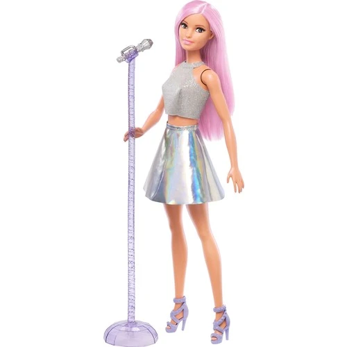 priester Afstoten Vijf Barbie Pop Star Doll and Microphone Singer Pink Hair for Barbie Doll  Stylish Pop Stat Barbie in Gray Outfit Barbie On Stage Best|Dolls| -  AliExpress