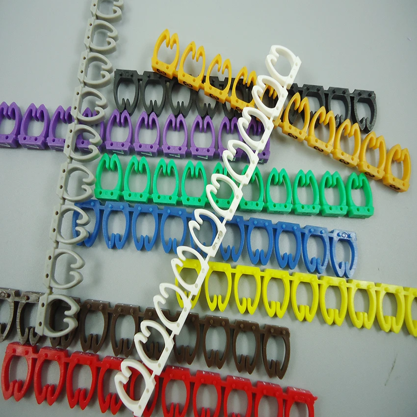 freeshipping 0.5mm2-6mm2 M0 M1 M2 M3 Arabic Numerals M Type Clip