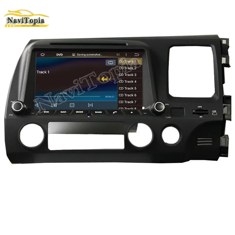Clearance Octa Core 4G RAM 64G ROM Android 9.0 Car DVD Multimedia Player Auto GPS for Honda CIVIC right driving 2006-2011 4