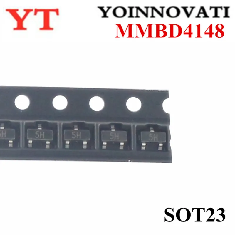 100 шт. MMBD4148 5H SOT23 | Электронные компоненты и принадлежности