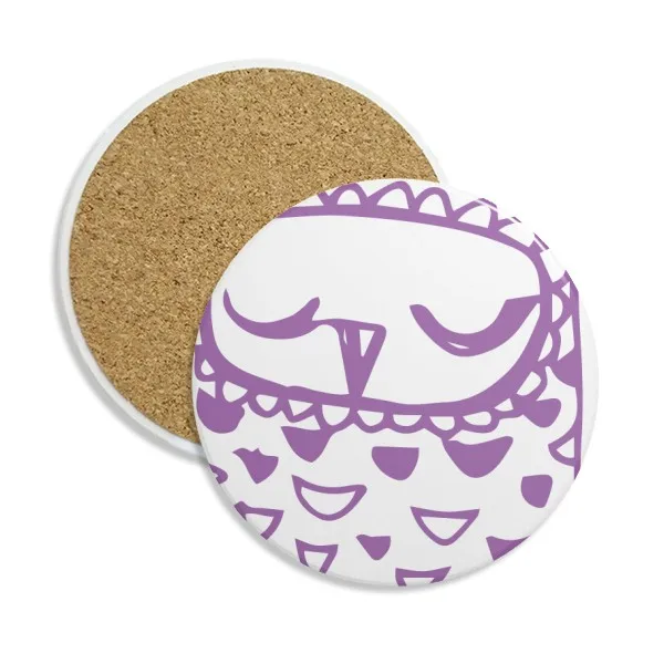 

Cartoon Closed Eyes Bird Animal Pet Stone Drink Ceramics Coasters for Mug Cup Gift 2pcs