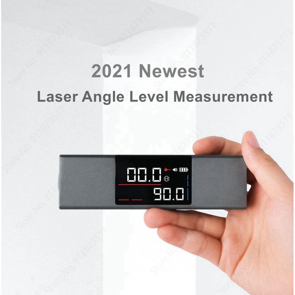 2021 Portable Laser Angle Level Measurement Marking Instrument Dual Laser Projection line Device Waterproof For Home Professiona