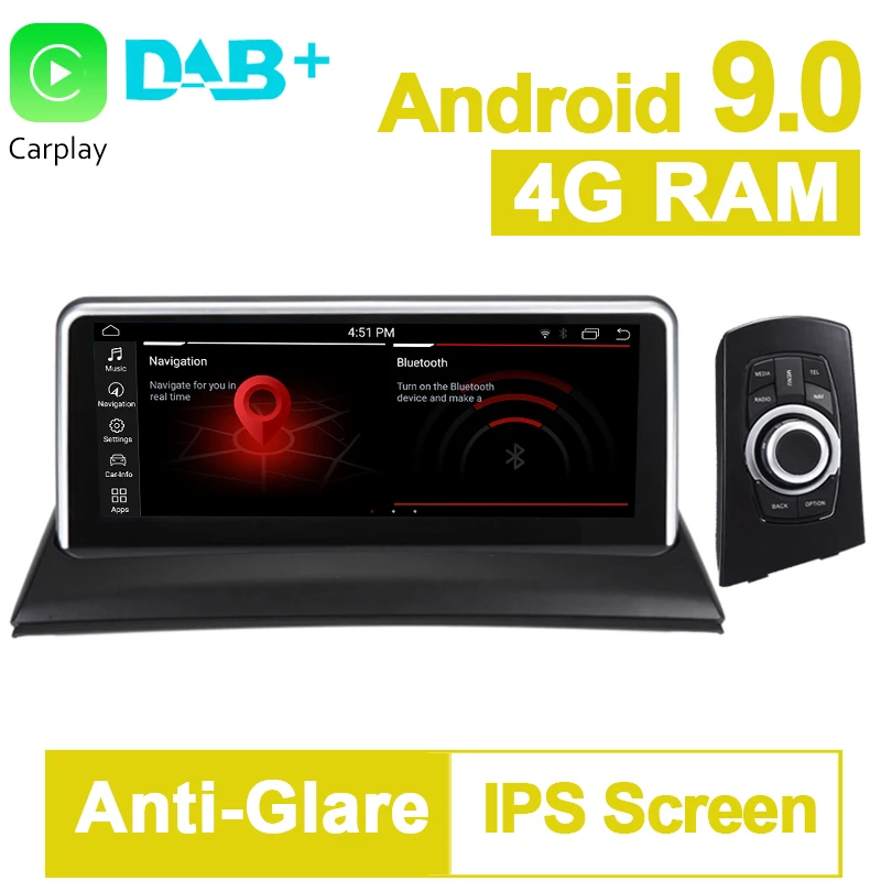 

idrive, PX6 10.25" 4G RAM Android 9.0 System Car GPS Navigation Media Stereo For BMW X3 E83 2004-2009 with iDrive