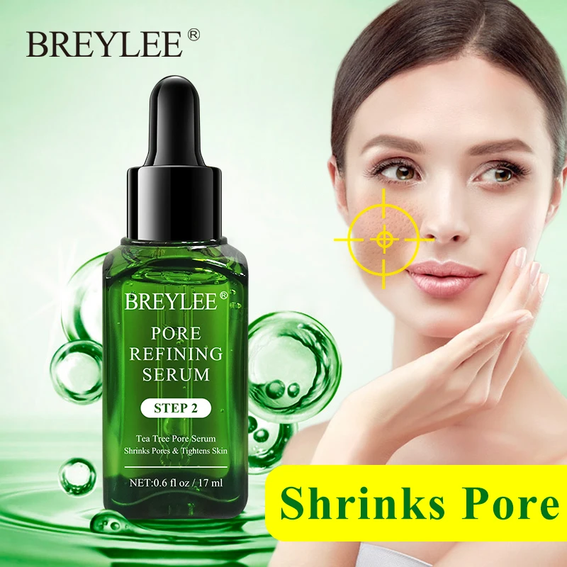 

BREYLEE Essence Moisturizing Whitening Serum Shrink Pores Tightens Skin Care Pore Refining Anti-aging Oil Control Facial Essence